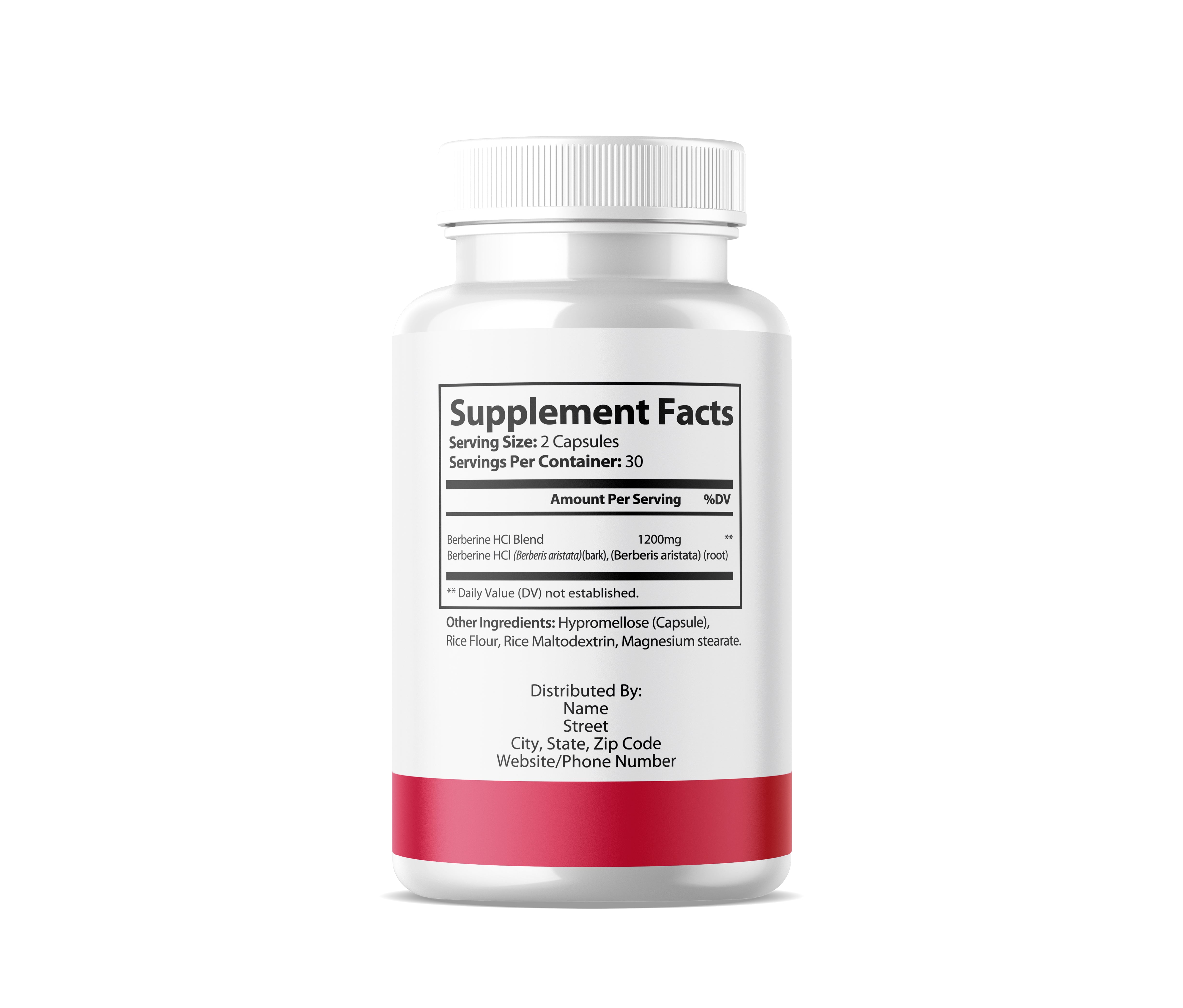 Berberine HCI 1200mg (60 Capsules)