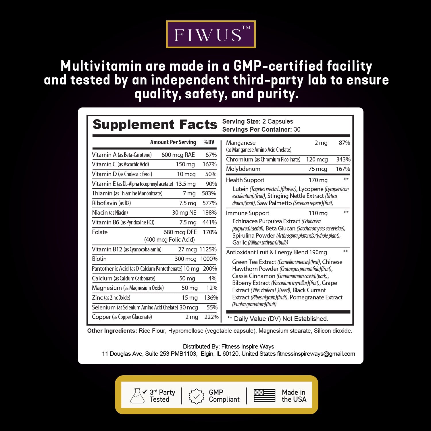 Complete Multivitamins (60 Capsules)