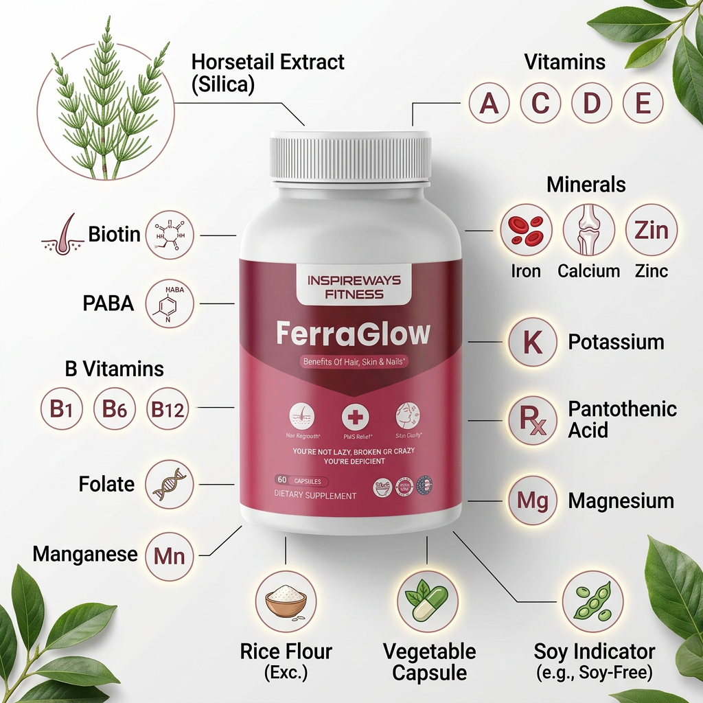 Ferraglow Iron  Support (60 Capsules)