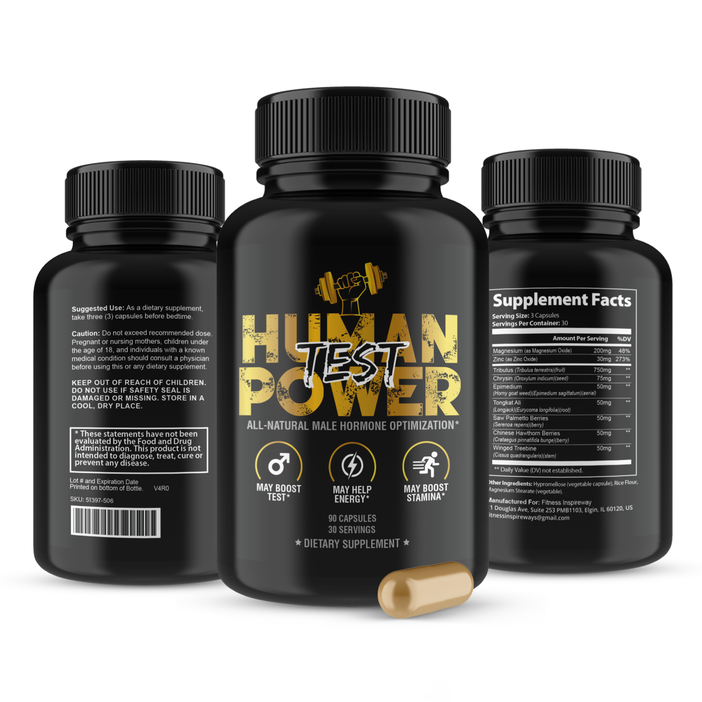 Human Power Test (90 Capsules)